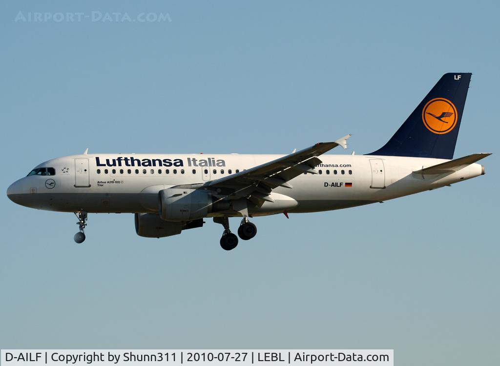 D-AILF, 1996 Airbus A319-114 C/N 636, Landing rwy 25R