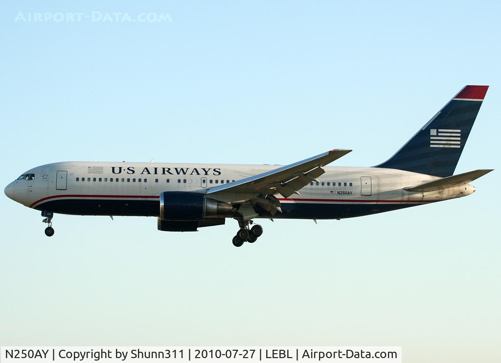 N250AY, 1988 Boeing 767-201 C/N 23902, Landing rwy 25R