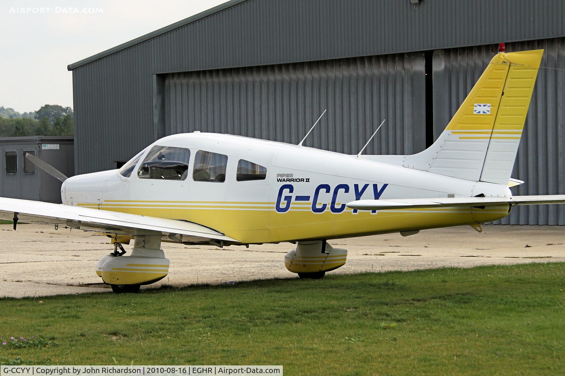 G-CCYY, 1989 Piper PA-28-161 Cherokee Warrior II C/N 2816094, At Goodwood