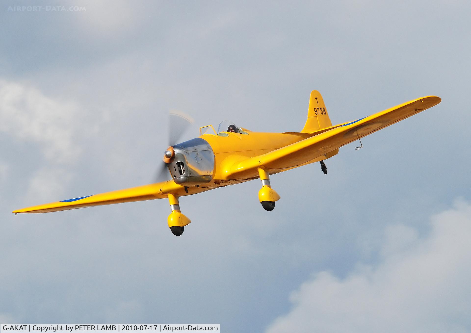 G-AKAT, 1940 Miles M14A Hawk Trainer 3 C/N 2005, Photo taken at Breighton E.Yorks