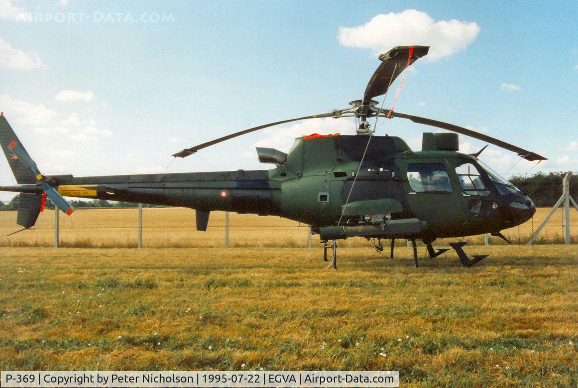 P-369, Aerospatiale AS-550C-2 Fennec C/N 2369, Aerospatiale Fennec, callsign Danish Army 3363, on display at the 1995 Intnl Air Tattoo at RAF Fairford.
