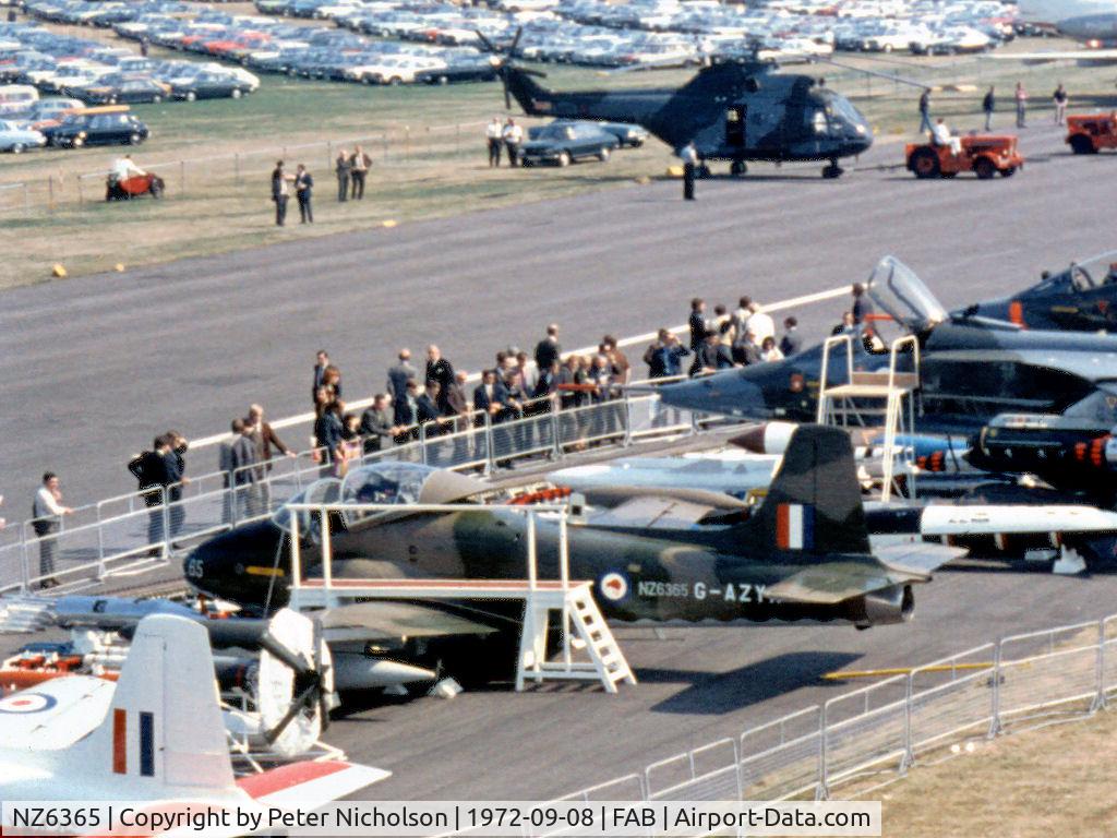 NZ6365, 1972 BAC 167 Strikemaster Mk.88 C/N 305, This Strikemaster was displayed at the 1972 SBAC Farnborough Air Show by the British Aircraft Corporation before delivery to the Royal New Zealand Air Force.