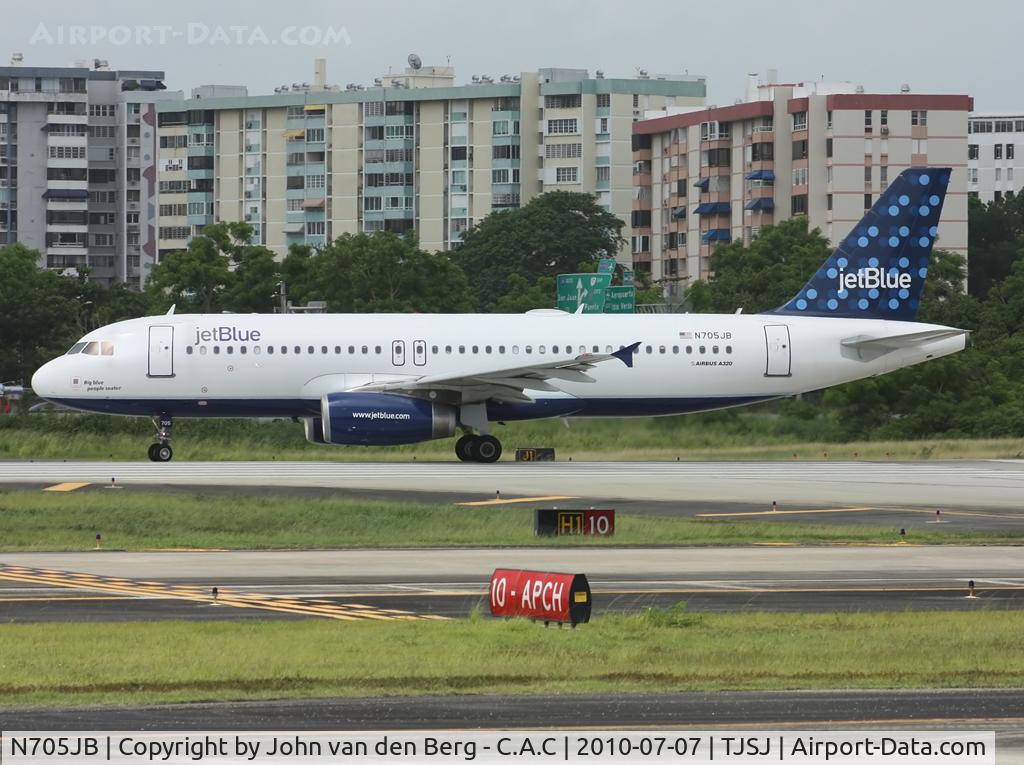N705JB, 2008 Airbus A320-232 C/N 3416, JetBlue A 320-232 (3416) N705JB @ SJU / TJSJ