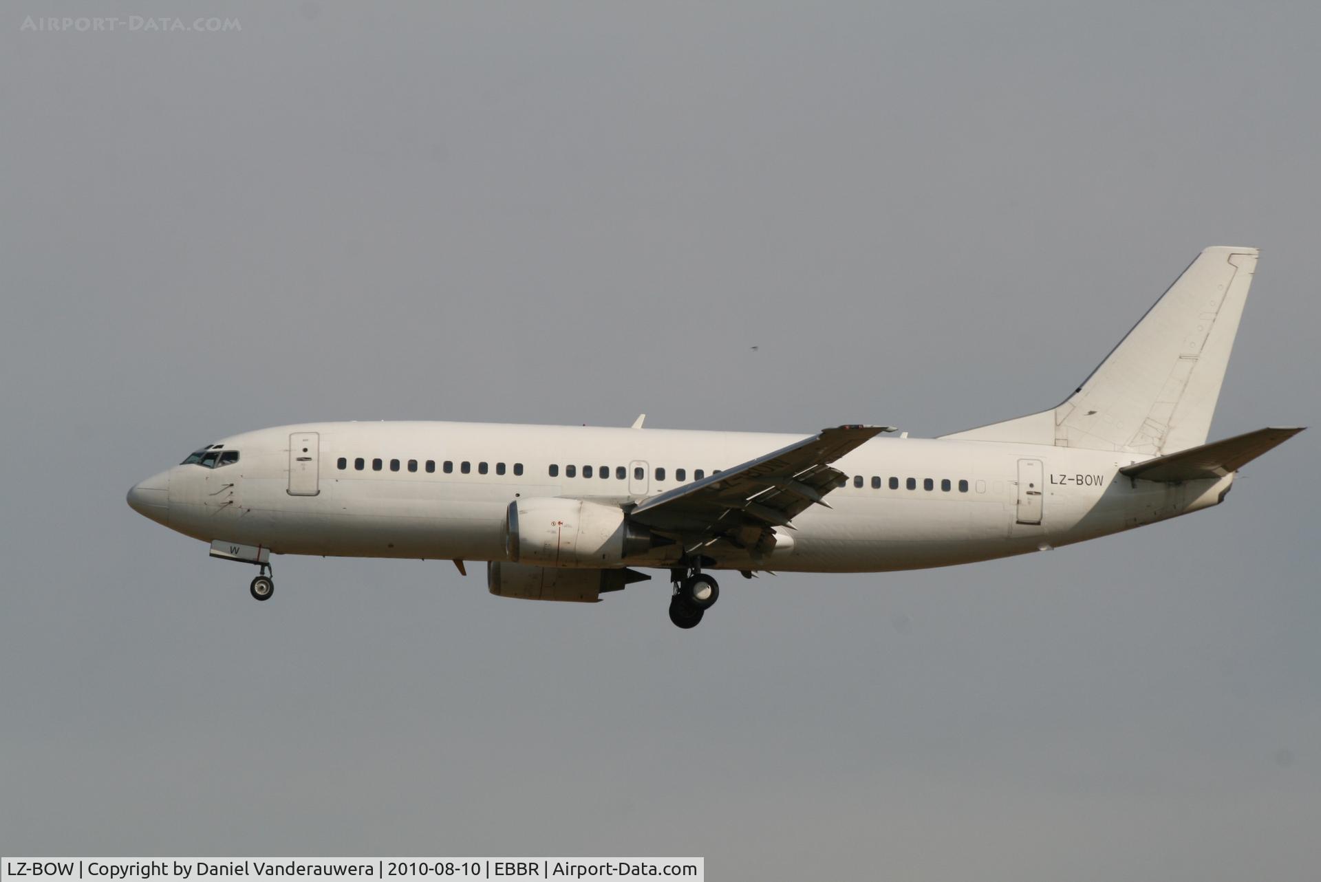 LZ-BOW, 1987 Boeing 737-330 C/N 23834, Arrival of flight FB7093 to RWY 25L