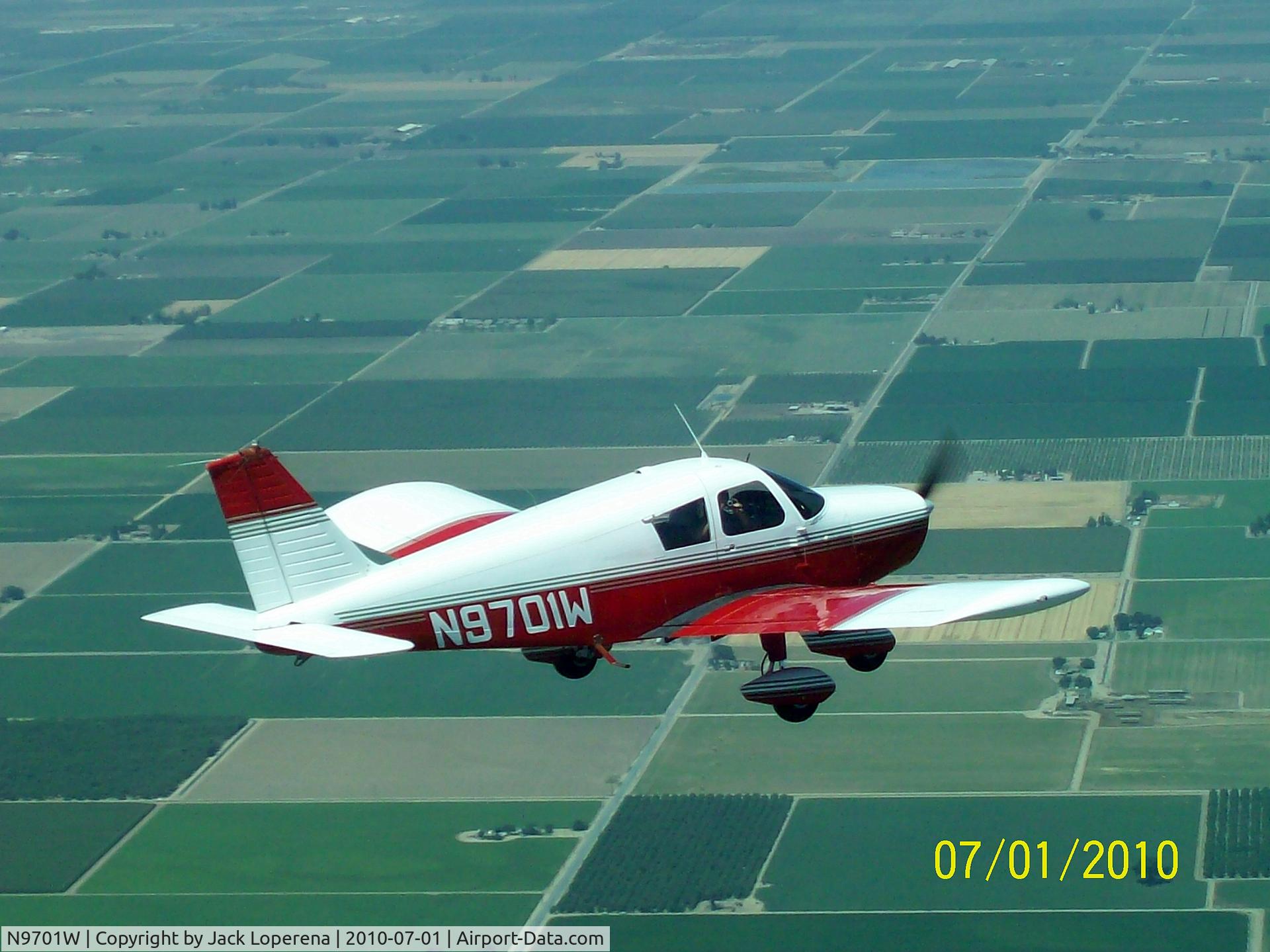 N9701W, 1967 Piper PA-28-140 C/N 28-23175, Aerial Photo from July