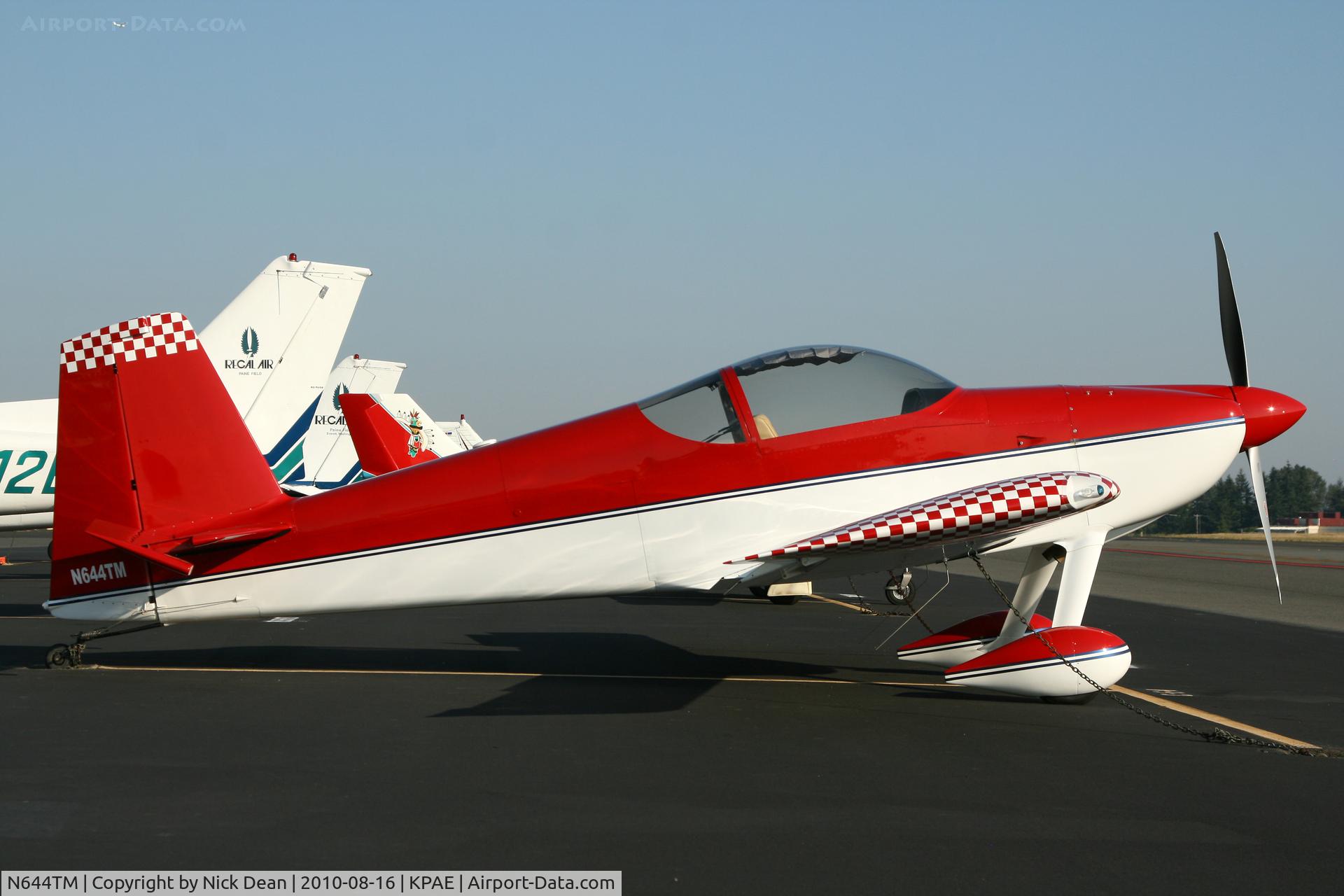 N644TM, 2007 Vans RV-7 C/N 71665, KPAE