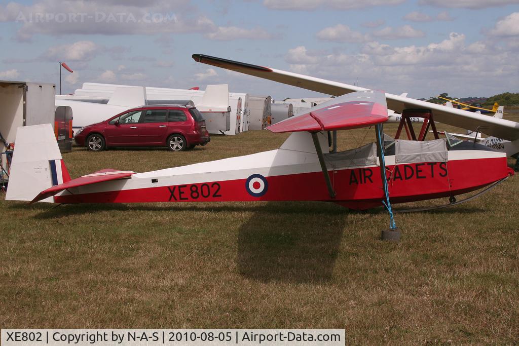 XE802, 1954 Slingsby T-31B Cadet TX.3 C/N 915, VGC 2010, Tibenham