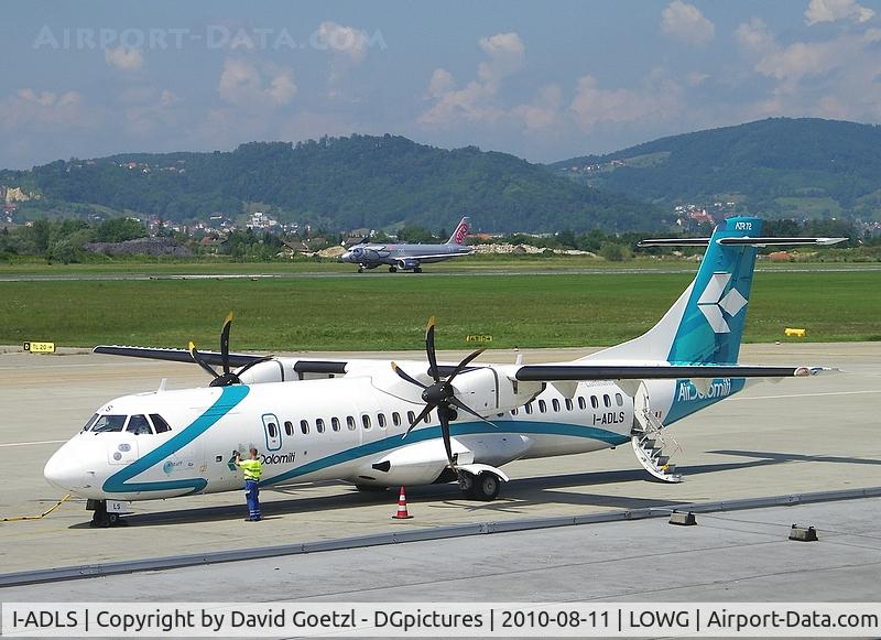 I-ADLS, 2000 ATR 72-212A C/N 634, With NIKI's OE-LEE (A320-200) in background.