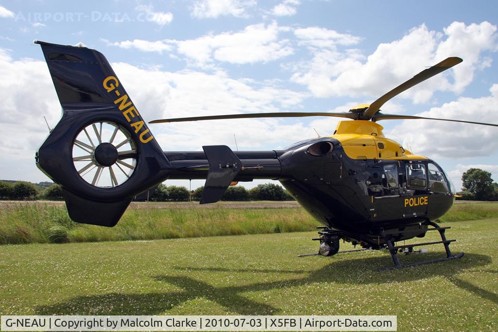 G-NEAU, 2004 Eurocopter EC-135T-2 C/N 0333, Eurocopter EC-135T-2 (Northumbria Police Authority) at Fishburn Airfield in July 2010.