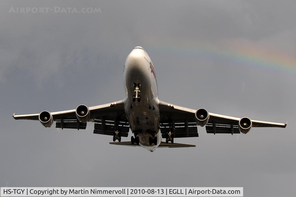 HS-TGY, 1998 Boeing 747-4D7 C/N 28705, Thai Airways