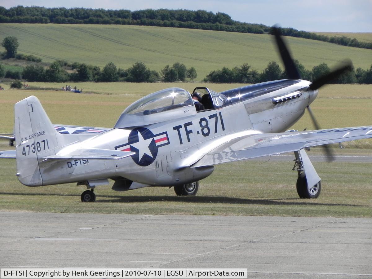 D-FTSI, North American TF-51D Mustang C/N 122-40411, Flying Legends Air Show 2010 Duxford