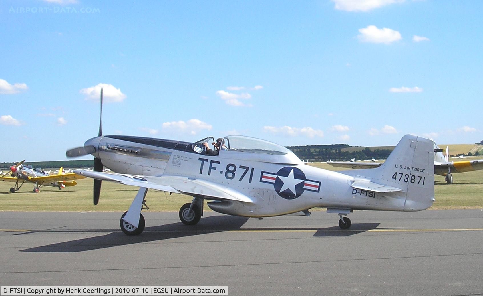 D-FTSI, North American TF-51D Mustang C/N 122-40411, Flying Legends Air Show 2010 Duxford