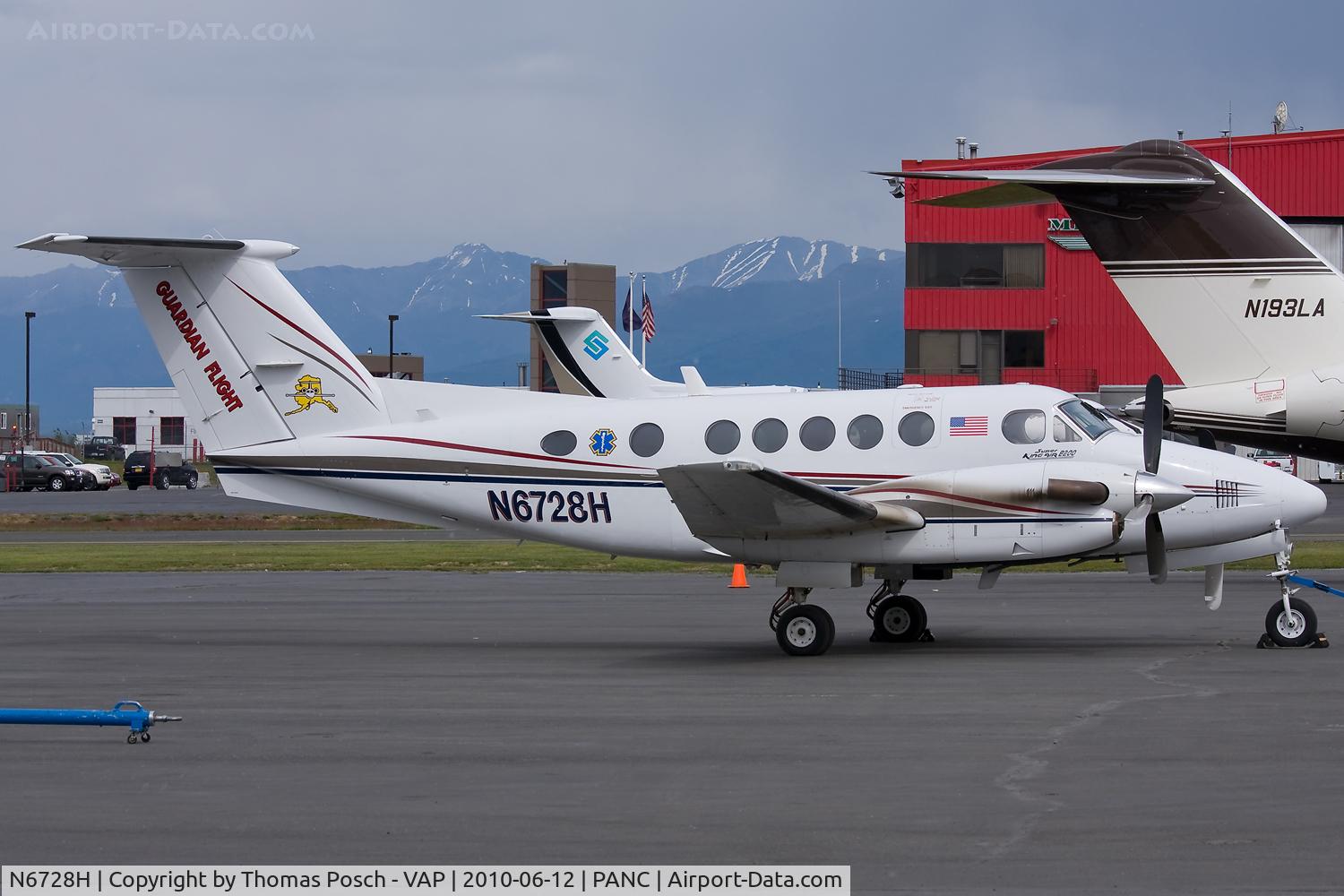 N6728H, 1984 Beech B200 King Air C/N BB-1193, Guardian Flight