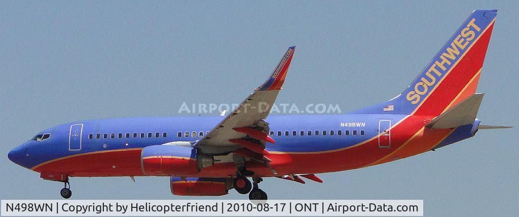 N498WN, 2005 Boeing 737-7H4 C/N 32480, On final to 26R