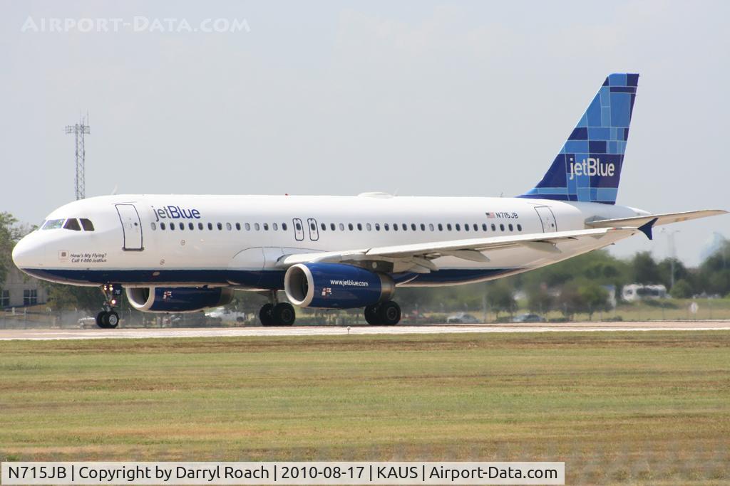 N715JB, 2008 Airbus A320-232 C/N 3554, JBU A320 departs 17L.