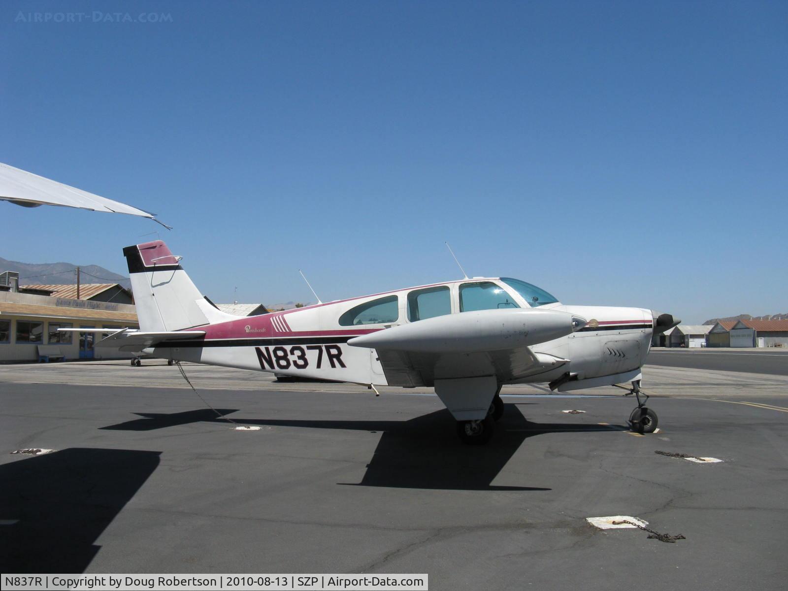 N837R, 1959 Beech 35-33 Debonair C/N CD-12, 1959 Beech 35-33 DEBONAIR, Continental IO-470-J 225 Hp