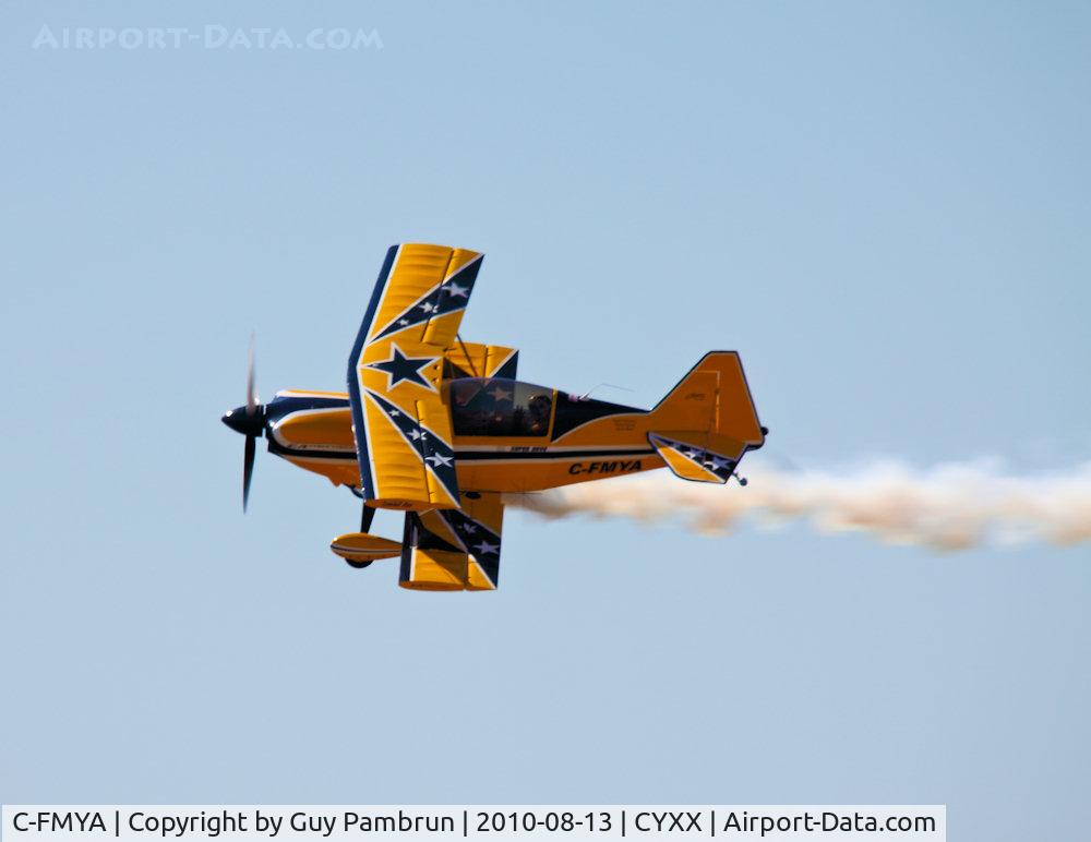 C-FMYA, 2002 Pitts S-2C Special C/N X2, Performing at the 2010 Abbotsford Airshow.