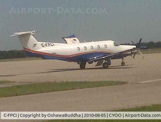 C-FPCI, 2001 Pilatus PC-12/45 C/N 399, Parked in front of Oshawa's main terminal.