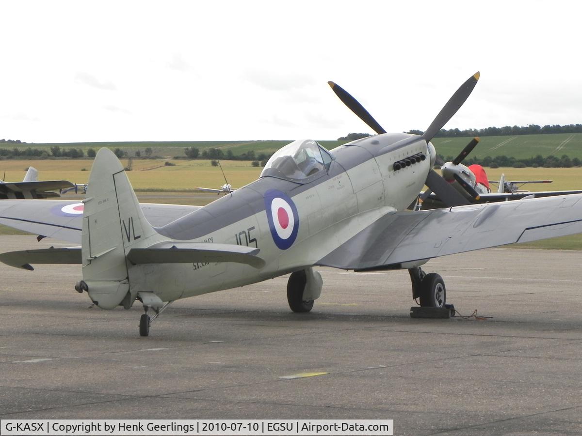 G-KASX, 1946 Supermarine 395 Seafire F.XVII C/N FLWA 25488, Flying Legends Air Show 2010 Duxford