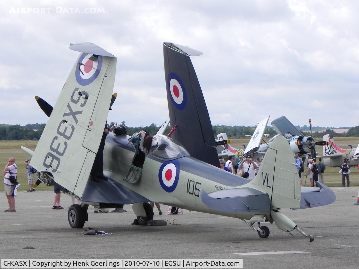 G-KASX, 1946 Supermarine 395 Seafire F.XVII C/N FLWA 25488, Flying Legends Air Show 2010 Duxford