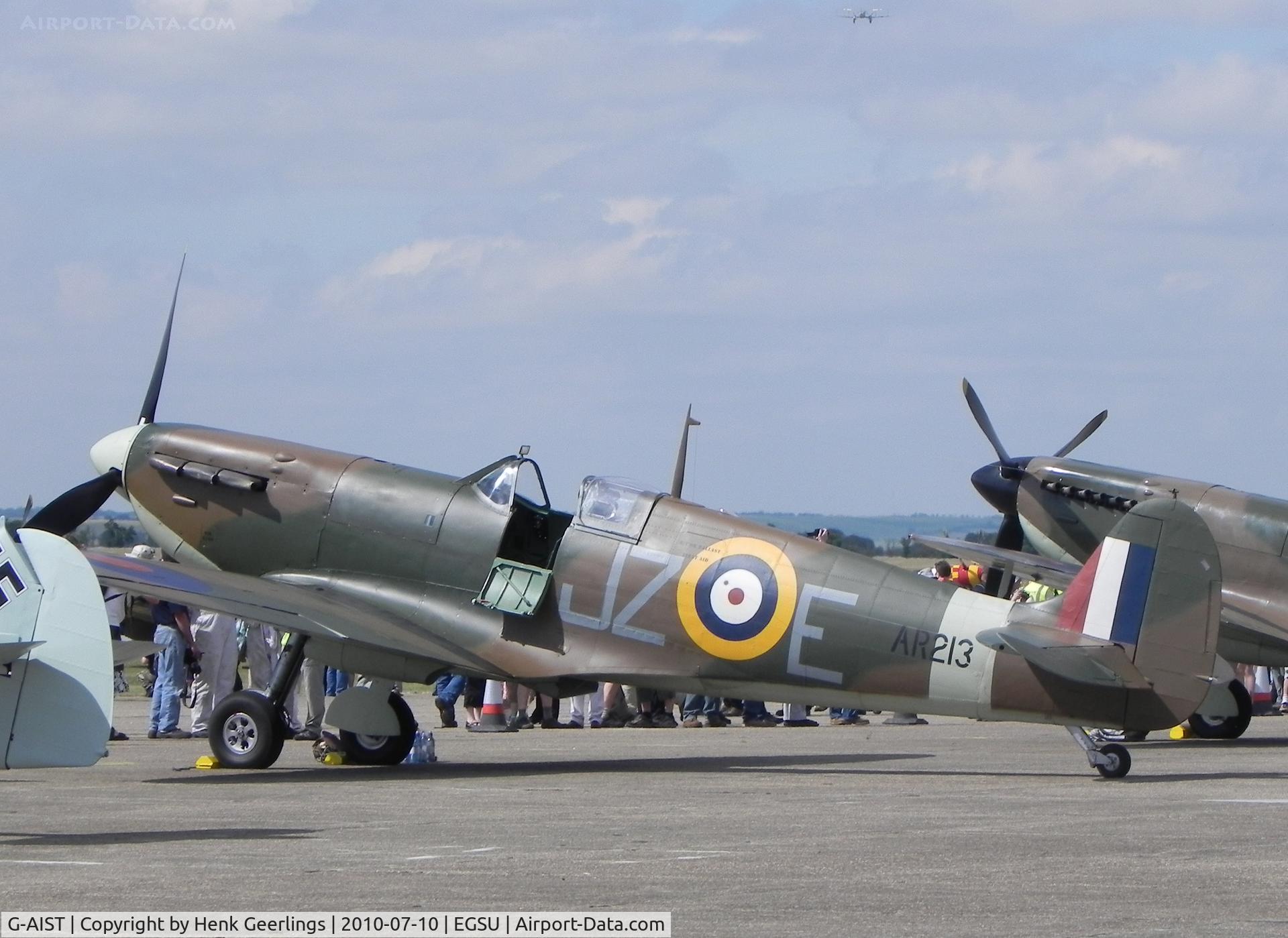 G-AIST, 1941 Supermarine 300 Spitfire Mk1A C/N WASP/20/2, Flying Legends Air Show 2010 Duxford