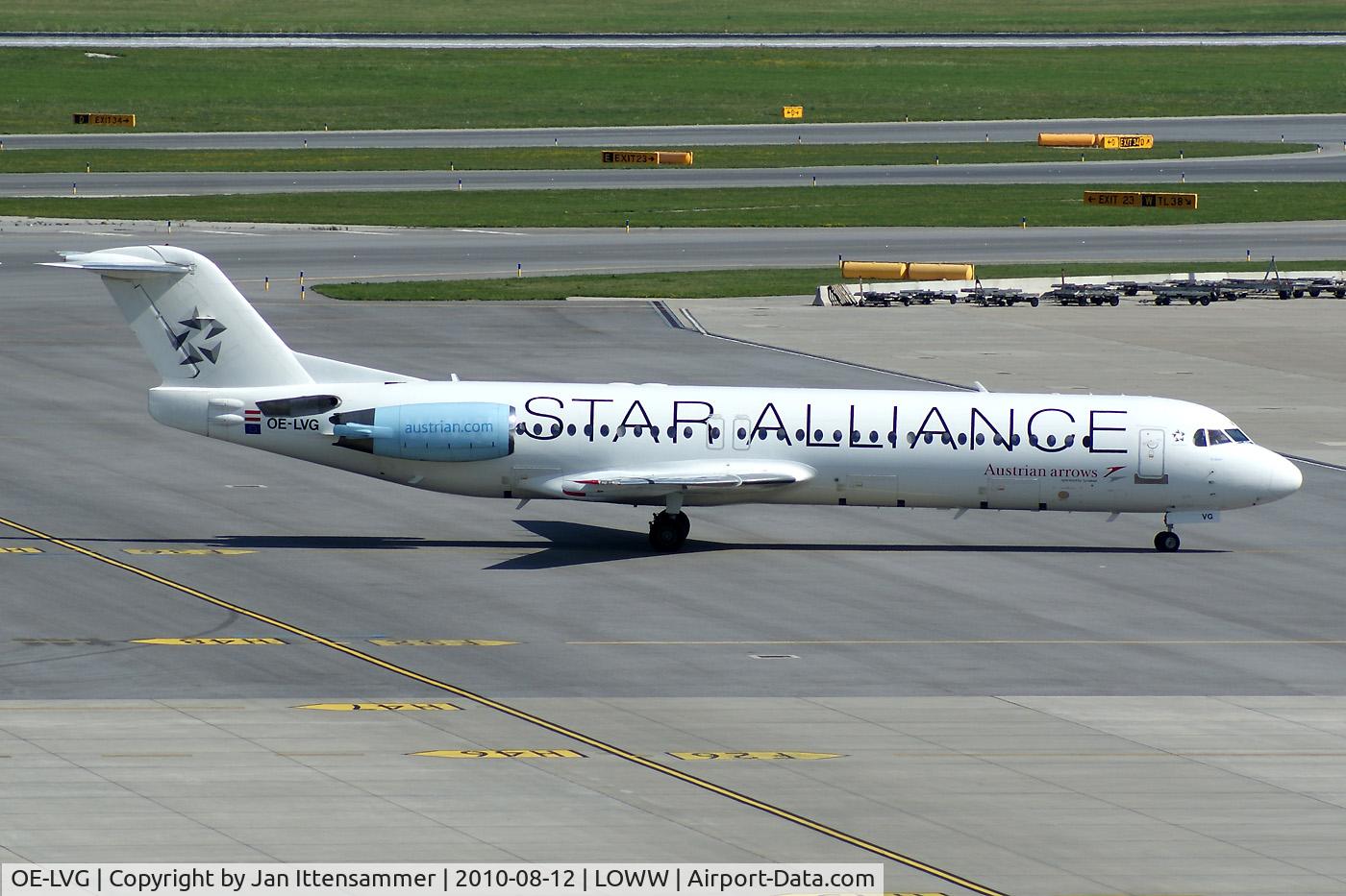 OE-LVG, 1994 Fokker 100 (F-28-0100) C/N 11520, Austrian Arrows @ Vienna