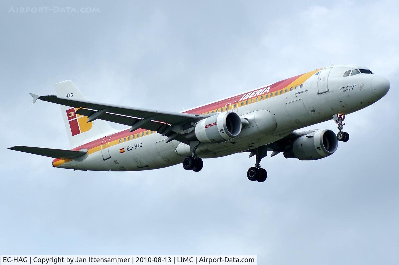 EC-HAG, 1999 Airbus A320-214 C/N 1059, Iberia @ Malpensa