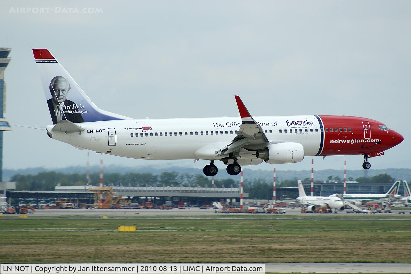 LN-NOT, 2010 Boeing 737-8JP C/N 37816, Norwegian Air Shuttle @ Malpensa