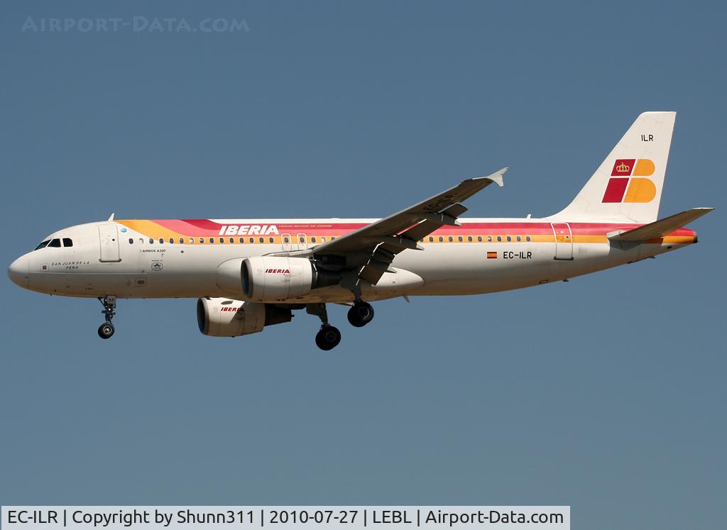 EC-ILR, 2002 Airbus A320-214 C/N 1793, Landing rwy 25R
