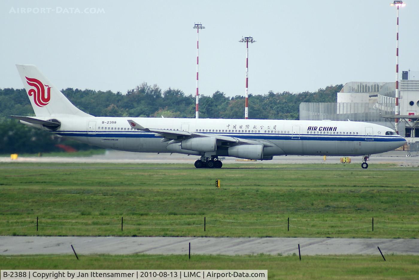 B-2388, 1998 Airbus A340-313 C/N 242, Air China @ Malpensa