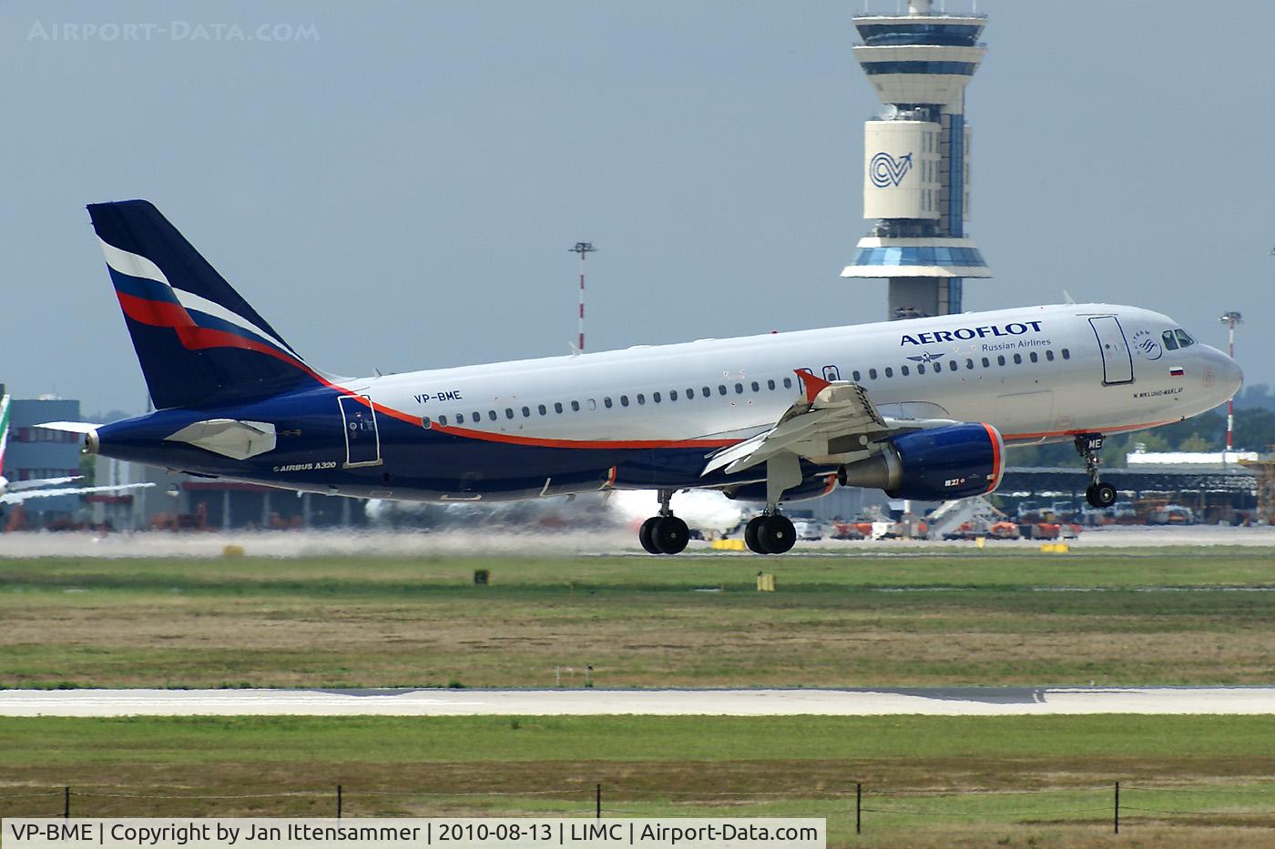 VP-BME, 2008 Airbus A320-214 C/N 3699, Aeroflot @ Malpensa