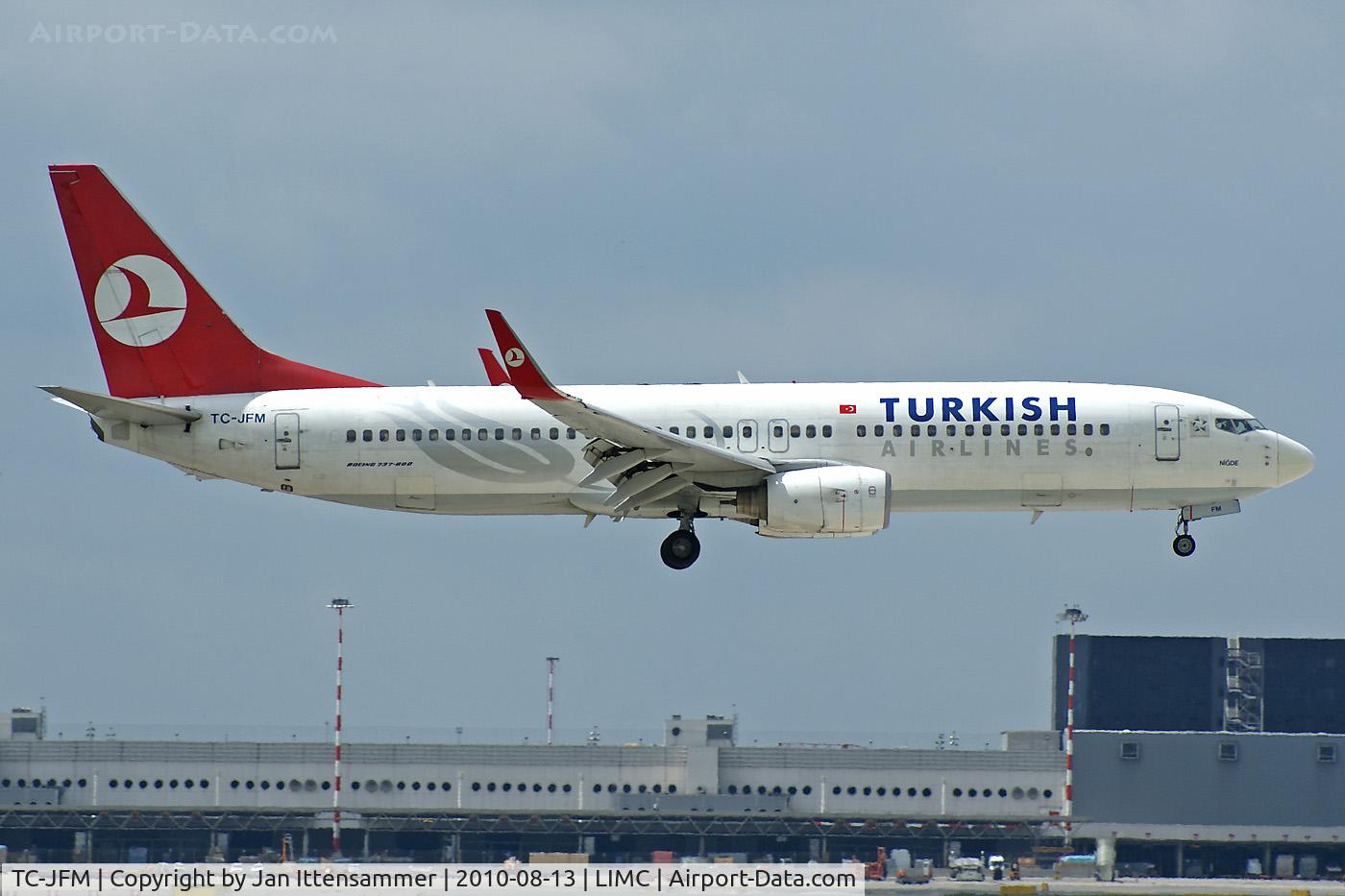 TC-JFM, 1999 Boeing 737-8F2 C/N 29775, Turkish Airlines @ Malpensa