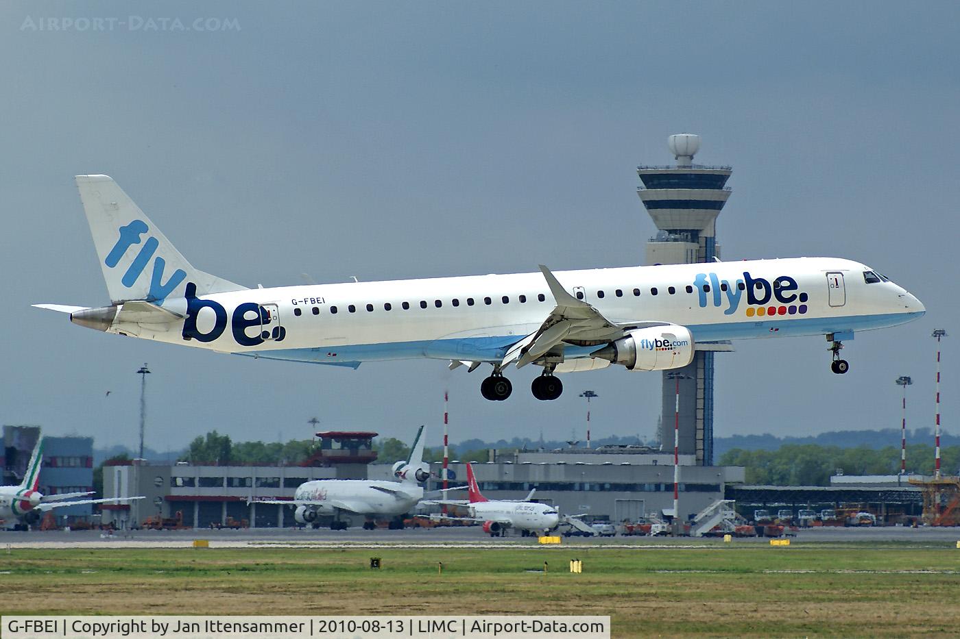 G-FBEI, 2007 Embraer 195LR (ERJ-190-200LR) C/N 19000143, Flybe @ Malpensa