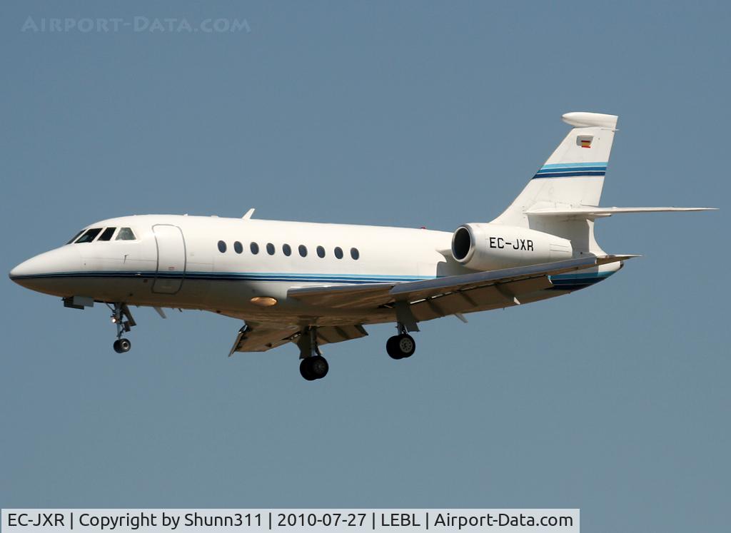 EC-JXR, 1997 Dassault Falcon 2000 C/N 55, Landing rwy 25R