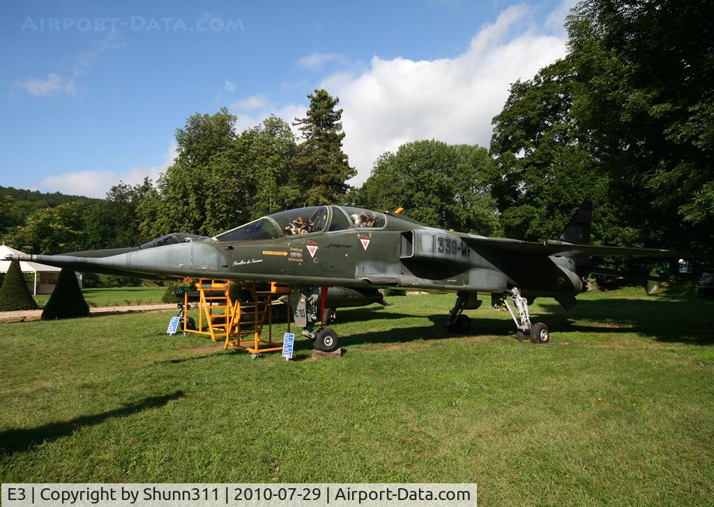 E3, Sepecat Jaguar E C/N E3, French Air Force Jaguar E s/n E10 preserved at the Savigny-les-Beaune Museum