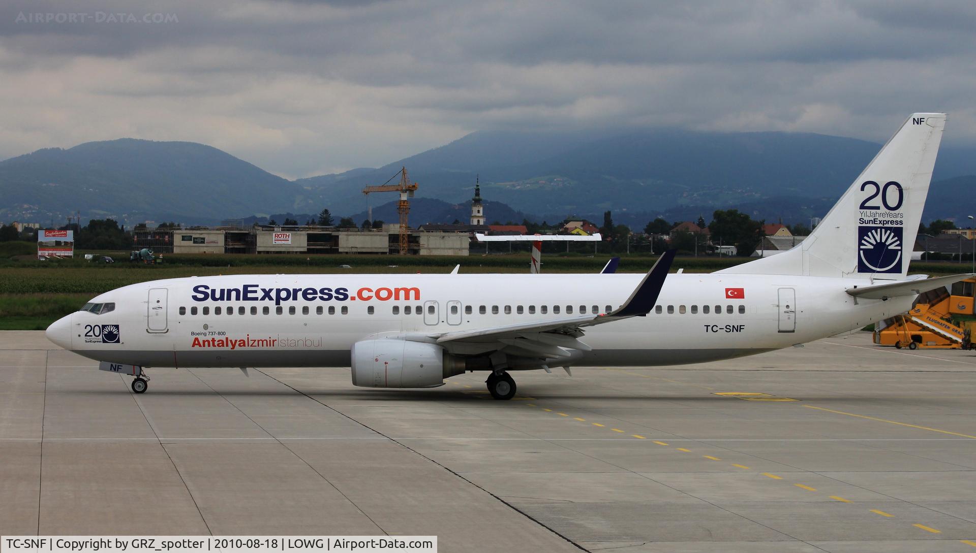 TC-SNF, 2008 Boeing 737-8HC C/N 36529, Sun Express 738