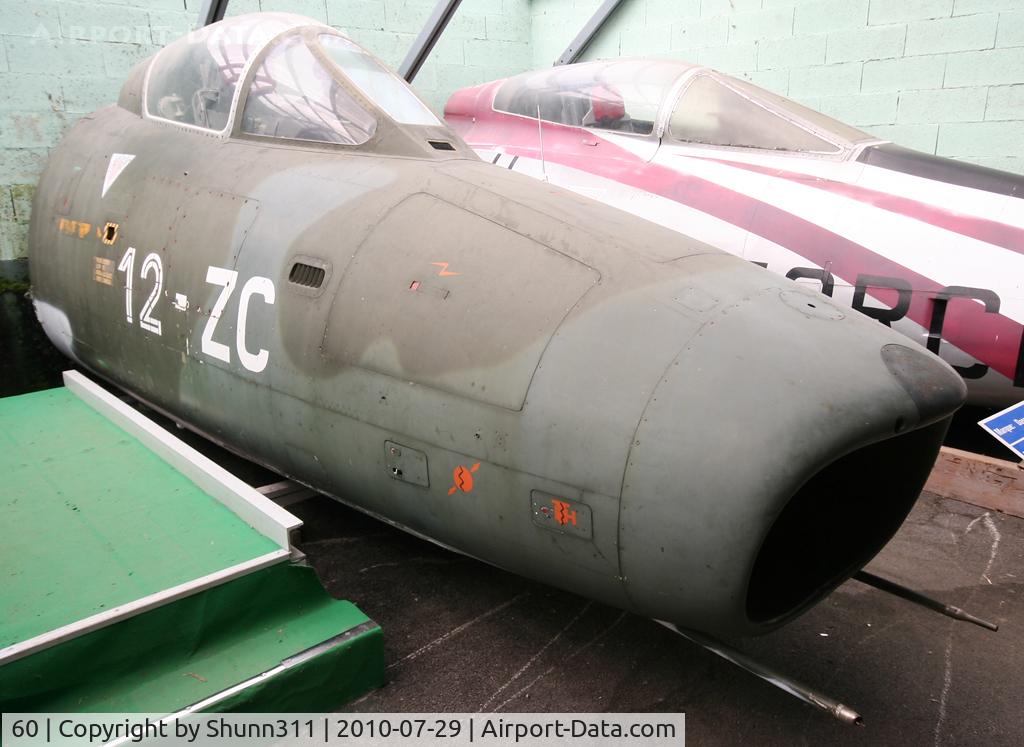 60, Dassault Super Mystere B.2 C/N 60, Cockpit section of a French Air Force Super Mystere B2 preserved inside the Savigny-les-Beaune Museum