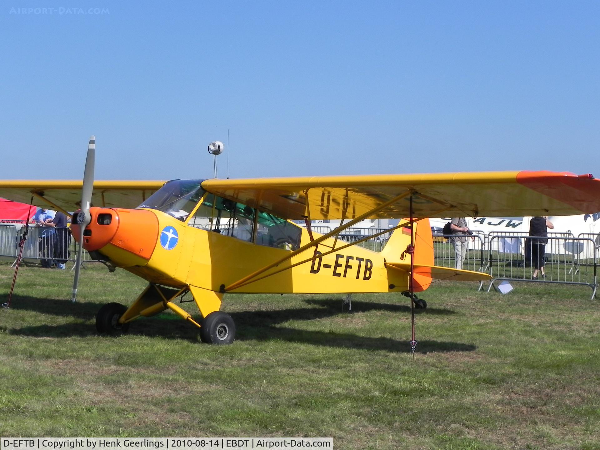 D-EFTB, 1954 Piper L-18C Super Cub (PA-18-95) C/N 18-3455, 27th International Oldtimer Fly-In 14 Aug 2010

Schaffen - Diest Belgium - EBDT