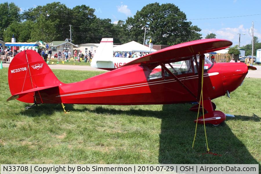 N33708, 1941 Aeronca 65-CA Super Chief C/N CA12751, Airventure 2010 - Oshkosh, Wisconsin