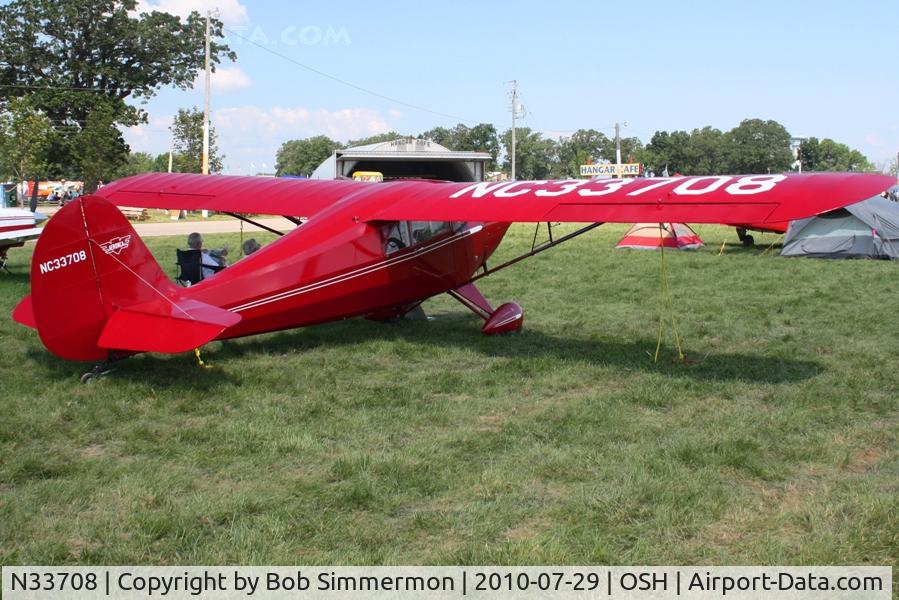 N33708, 1941 Aeronca 65-CA Super Chief C/N CA12751, Airventure 2010 - Oshkosh, Wisconsin