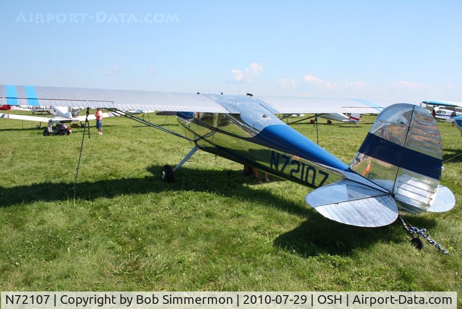 N72107, 1946 Cessna 140 C/N 9272, Airventure 2010 - Oshkosh, Wisconsin