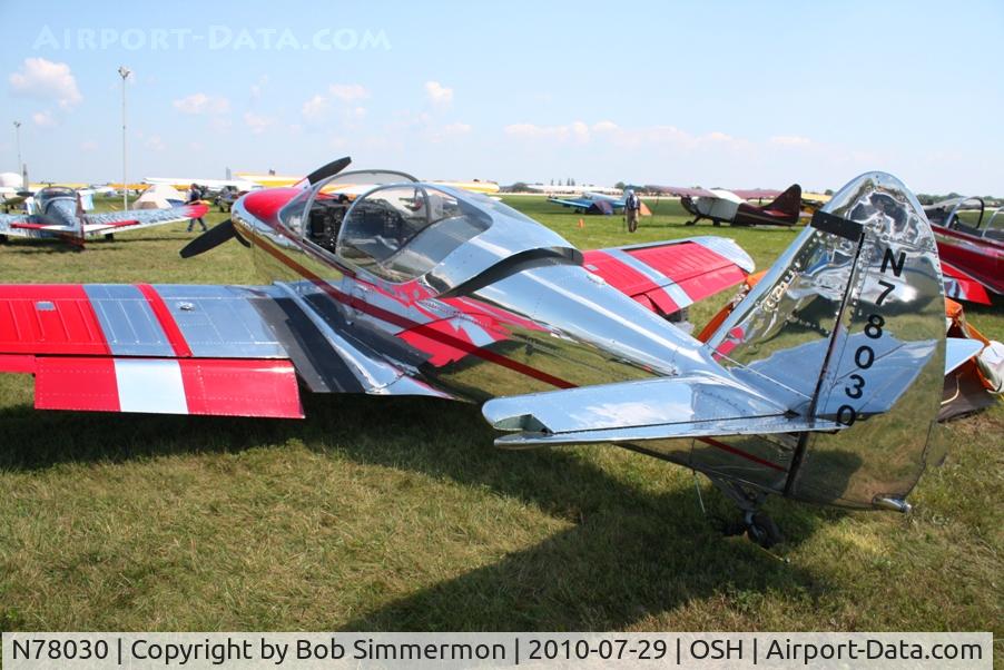 N78030, 1946 Globe GC-1B Swift C/N 2030, Airventure 2010 - Oshkosh, Wisconsin