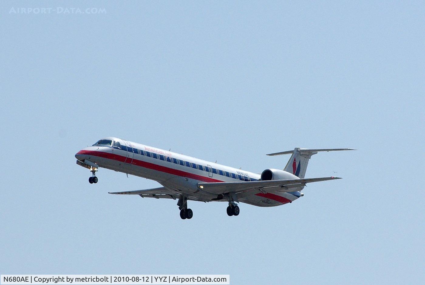 N680AE, 2004 Embraer ERJ-145LR (EMB-145LR) C/N 14500820, Landing at YYZ