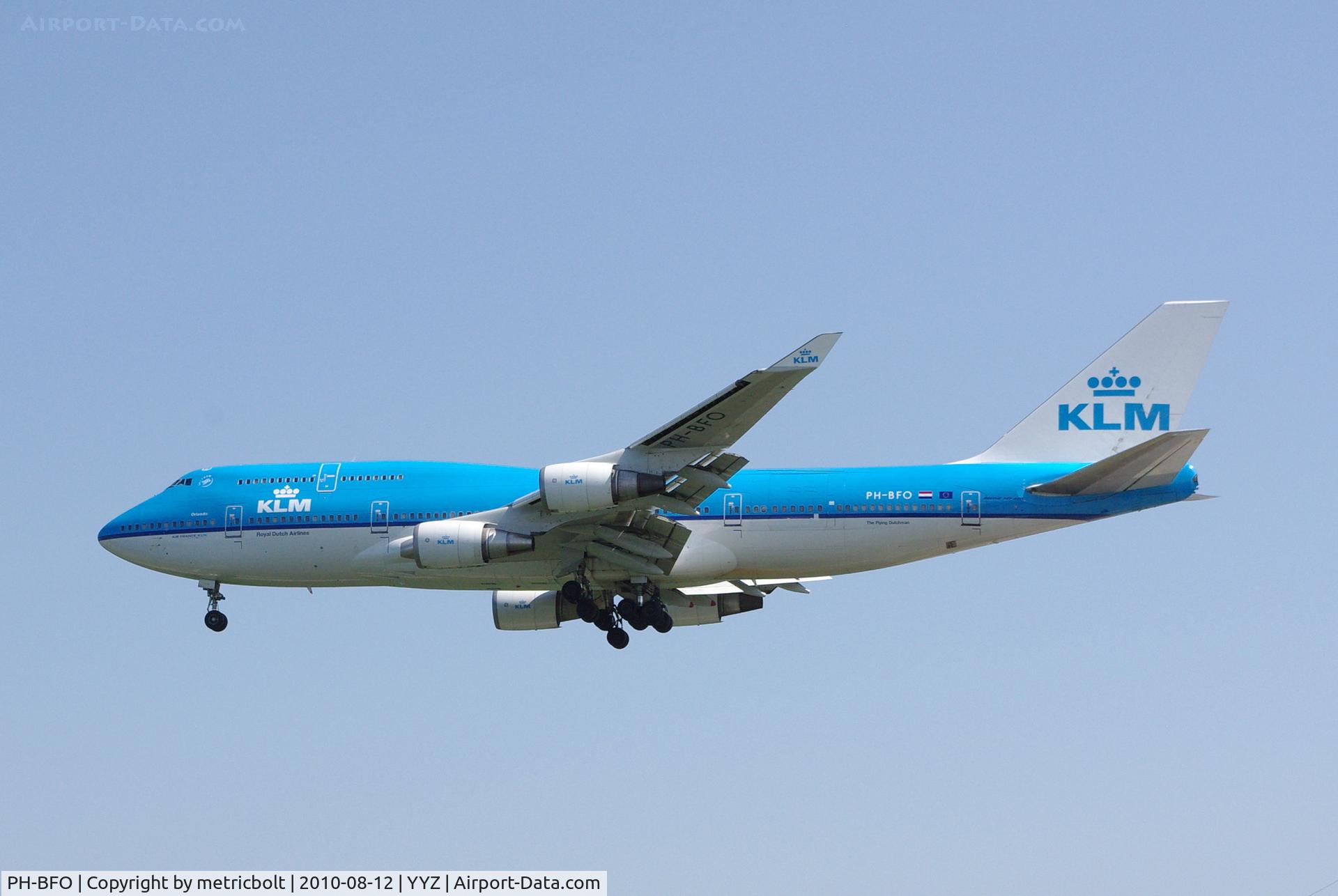 PH-BFO, 1992 Boeing 747-406BC C/N 25413, Landing at YYZ