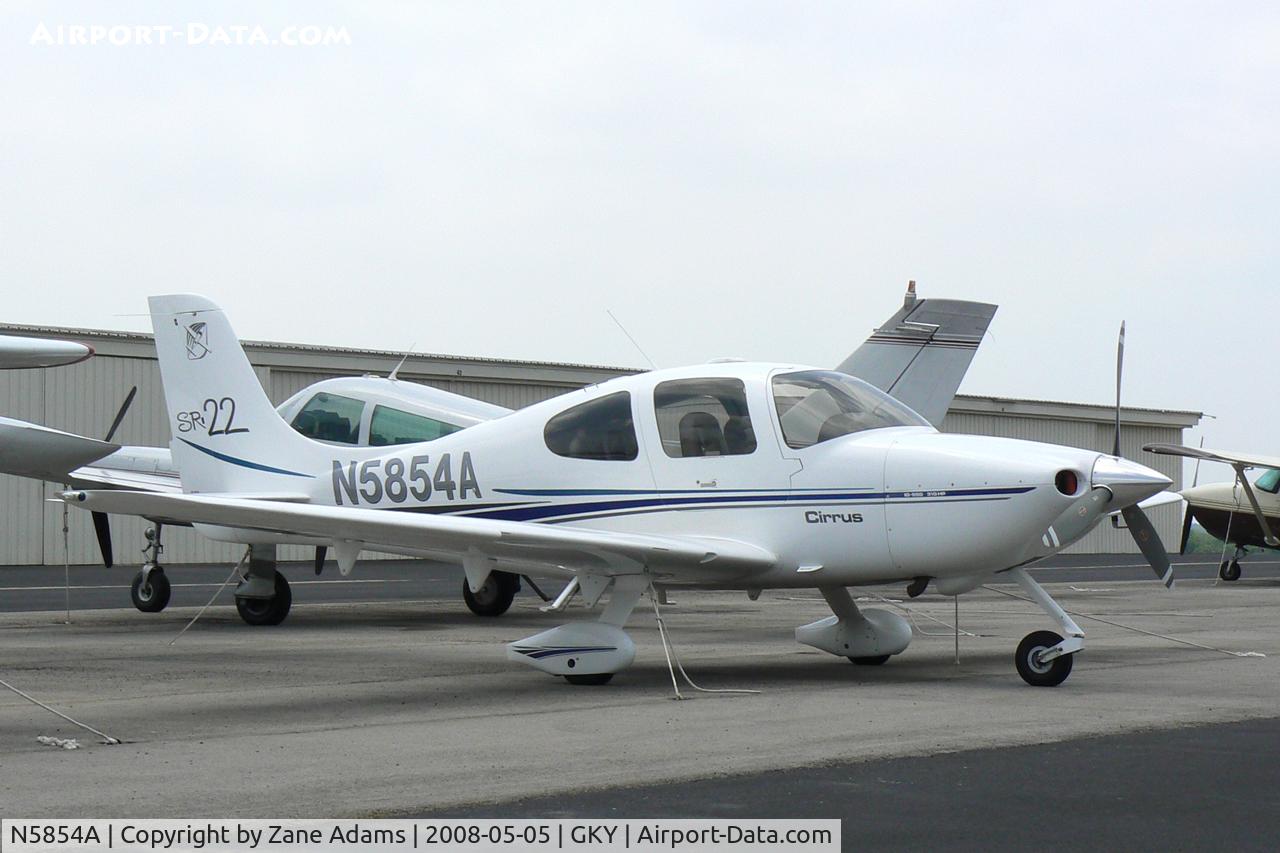 N5854A, 2002 Cirrus SR22 C/N 0171, At Arlington Municipal Airport -TX