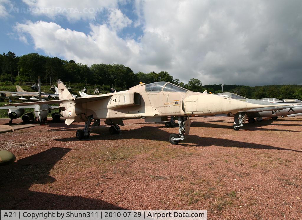A21, Sepecat Jaguar A C/N A21, S/n A21 - Preserved inside Savigny-les-Beaune Museum in desert c/s