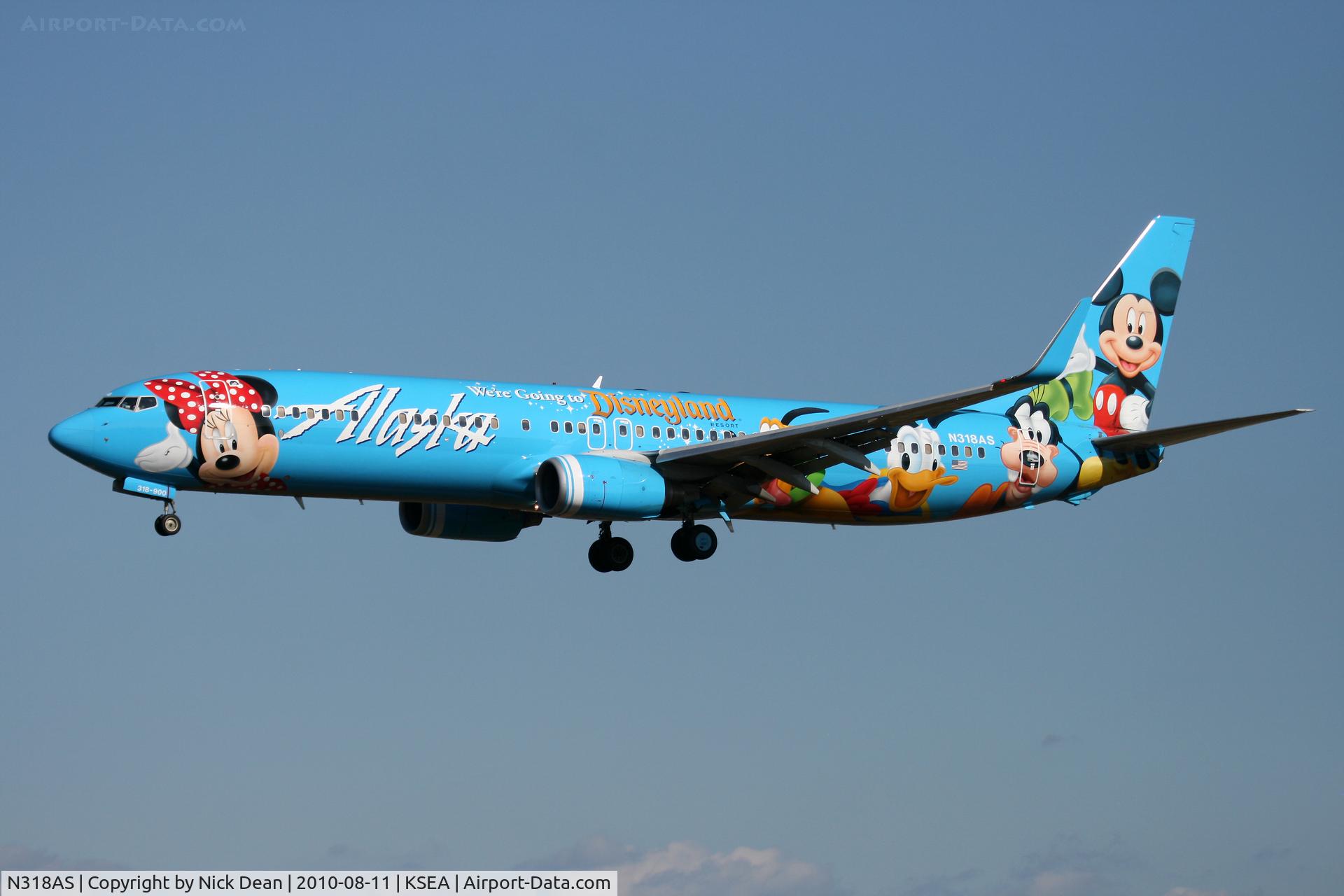 N318AS, 2003 Boeing 737-990 C/N 30018, KSEA