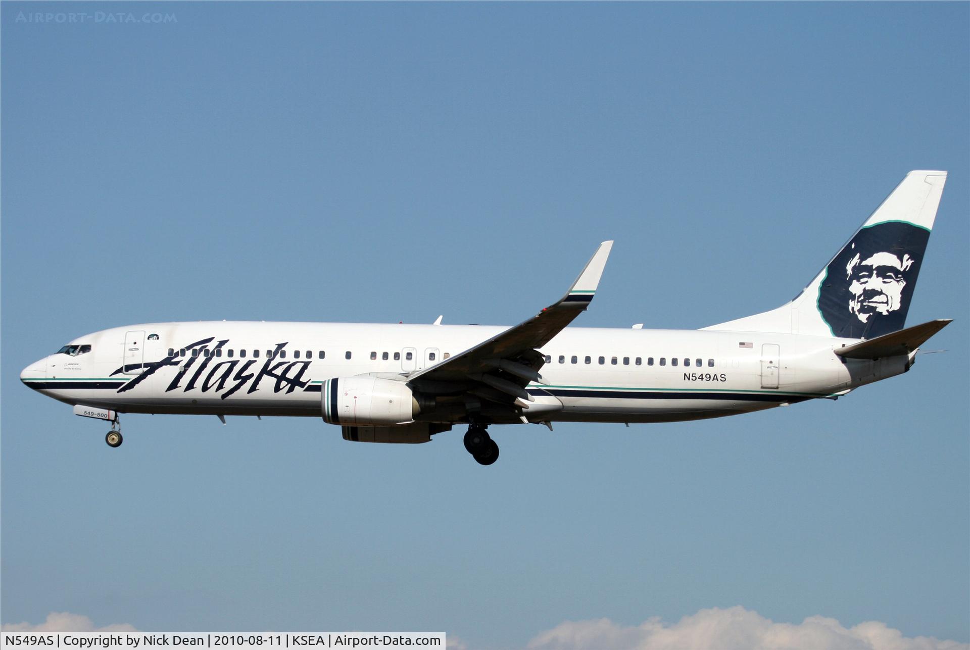 N549AS, 2005 Boeing 737-8FH C/N 30824, KSEA