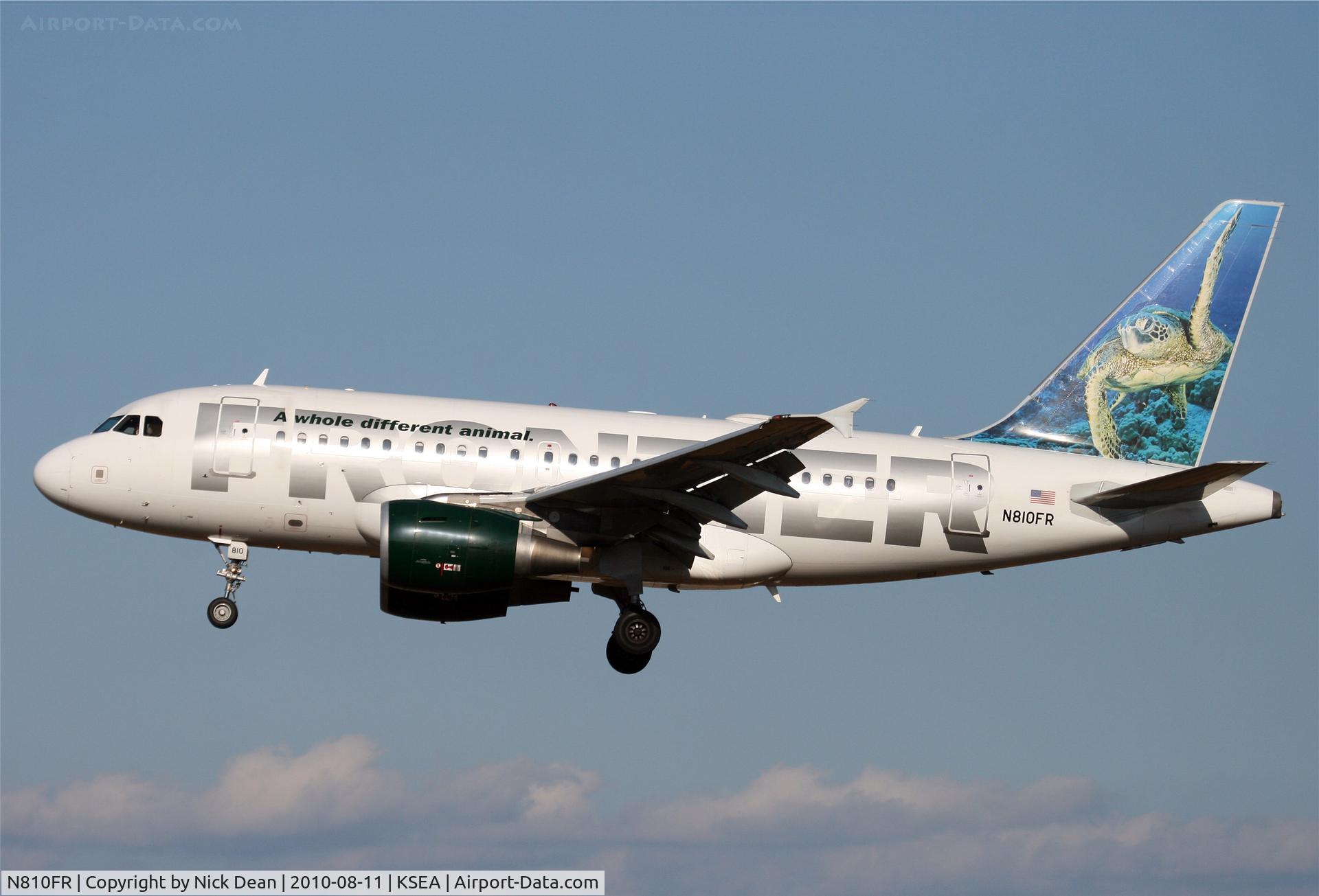 N810FR, 2007 Airbus A318-111 C/N 3110, KSEA