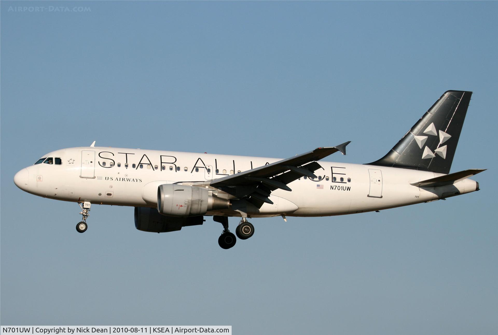 N701UW, 1998 Airbus A319-112 C/N 0890, KSEA